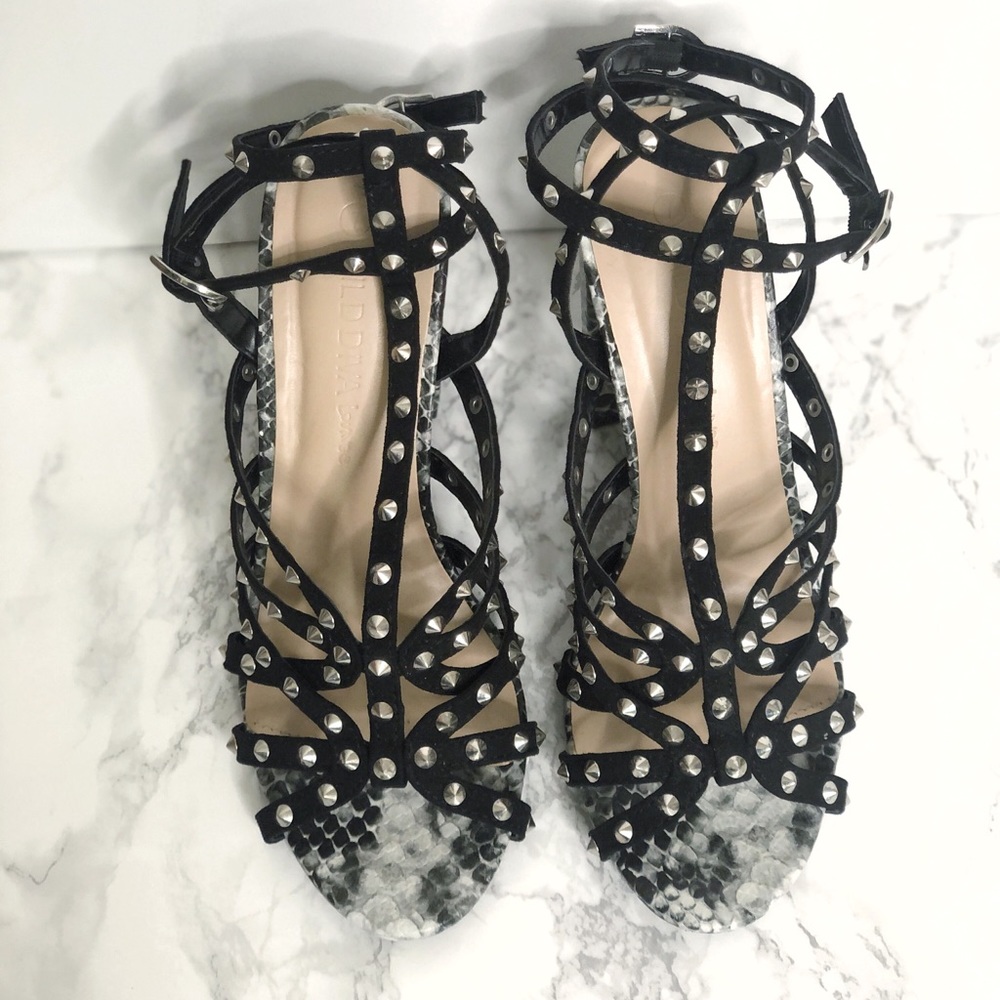 [Brand New] Black embellished heels